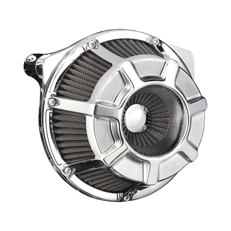 Achetez votre Série inversée biseautée Air Cleaner Chrome pour Harley