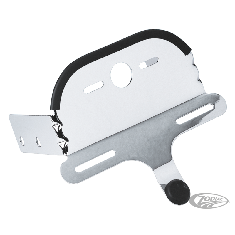 ETRIER CUSTOM POUR IMMATRICULATION ET FEUX ARRIERE