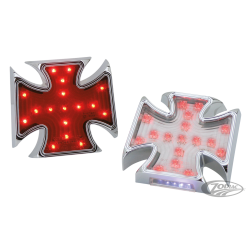 FEU ARRIERE CHROME USINE CROIX DE MALTE LED