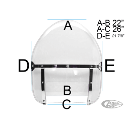 PARE-BRISE REPLIQUE HYDRA GLIDE
