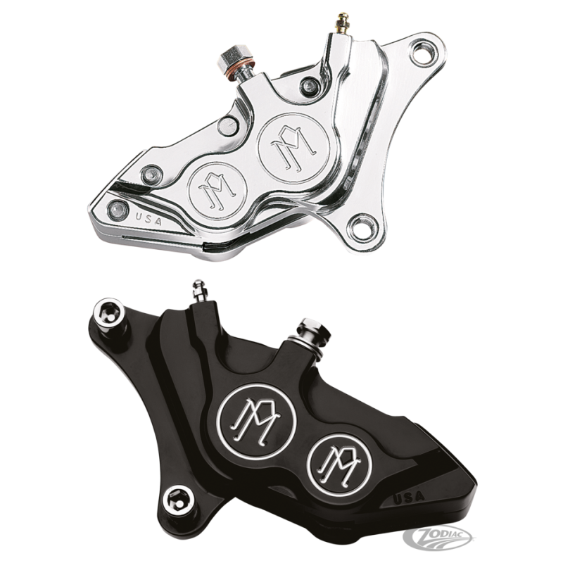 ETRIER AVANT PERFORMANCE MACHINE 4 PISTONS ASSYMETRIQUE POUR MODELES DE 1984 AU PRESENT