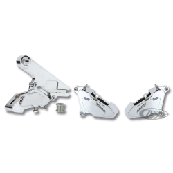 ETRIERS DE FREIN CUSTOM EN ALUMINIUM USINÉ CHROMÉ ZODIAC