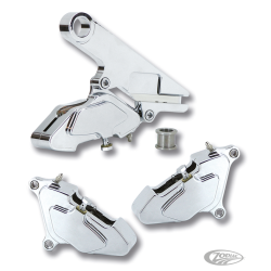 ETRIERS DE FREIN CUSTOM EN ALUMINIUM USINÉ CHROMÉ ZODIAC