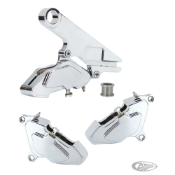 ETRIERS DE FREIN CUSTOM EN ALUMINIUM USINÉ CHROMÉ ZODIAC