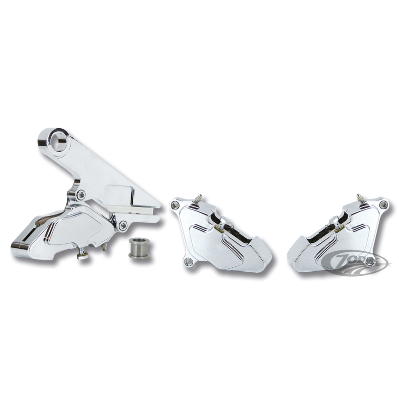 ETRIERS DE FREIN CUSTOM EN ALUMINIUM USINÉ CHROMÉ ZODIAC