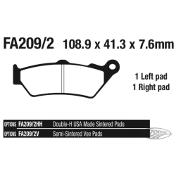 PLAQUETTES DE FREIN, AVANT