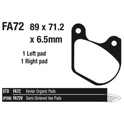 PLAQUETTES DE FREIN, AVANT