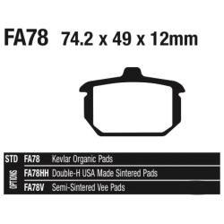 PLAQUETTES DE FREIN, AVANT