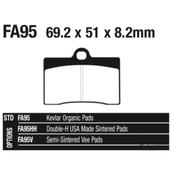 PLAQUETTES DE FREIN, AVANT