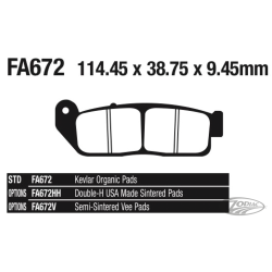PLAQUETTES DE FREIN, AVANT
