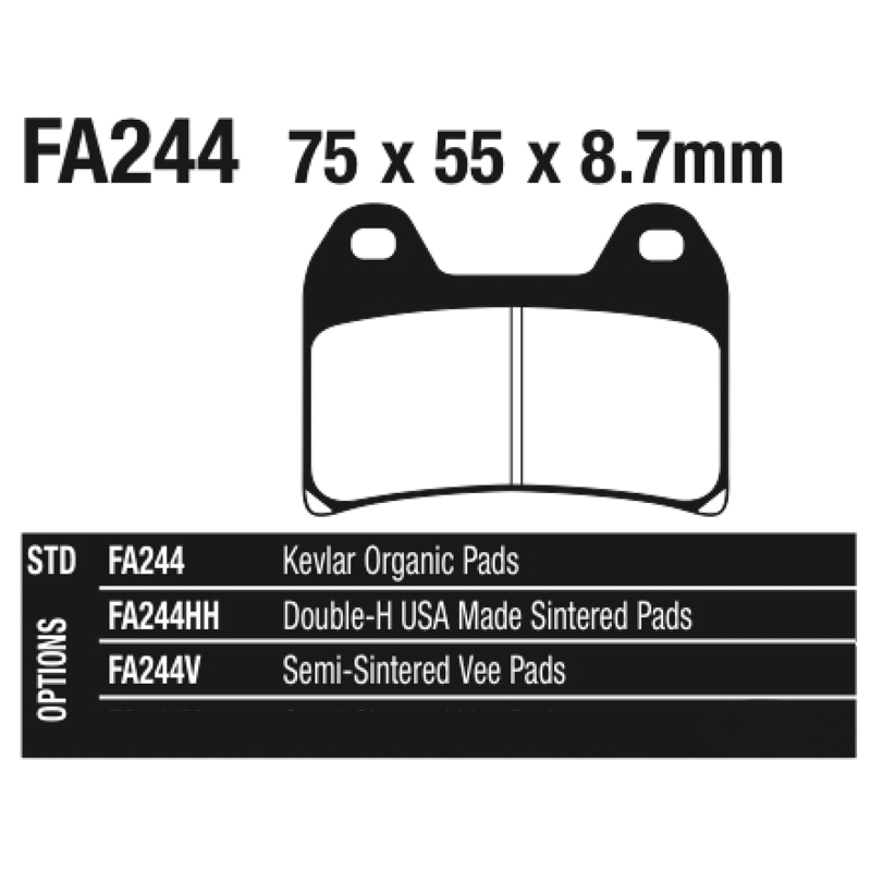 PLAQUETTES DE FREIN, AVANT