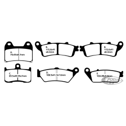 PLAQUETTES DE FREIN, AVANT