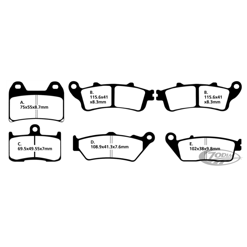 PLAQUETTES DE FREIN, AVANT