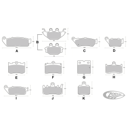 PLAQUETTES DE FREIN, AVANT