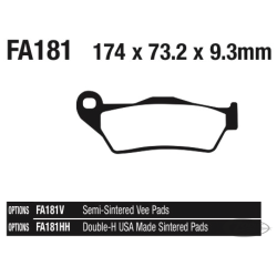 EBC PLAQUETTES DE FREIN, ARRIERE