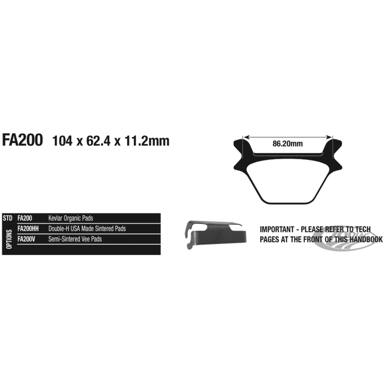 EBC PLAQUETTES DE FREIN, ARRIERE