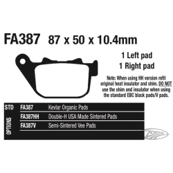 EBC PLAQUETTES DE FREIN, ARRIERE