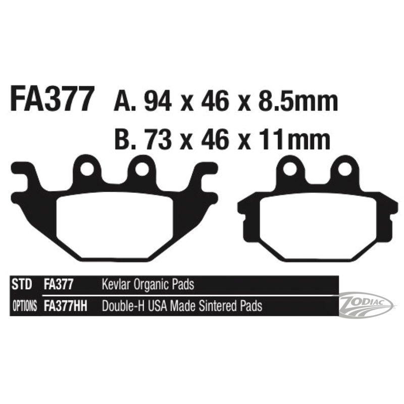 EBC PLAQUETTES DE FREIN, ARRIERE