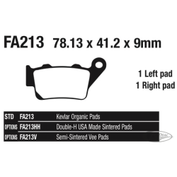 EBC PLAQUETTES DE FREIN, ARRIERE