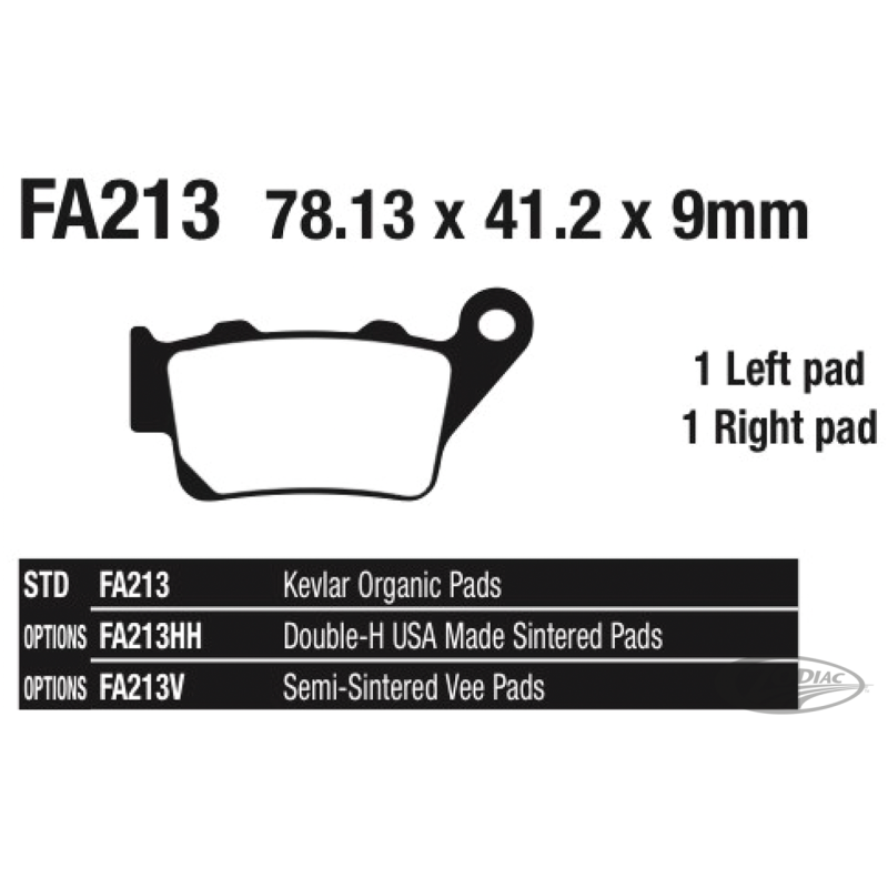EBC PLAQUETTES DE FREIN, ARRIERE
