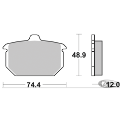 SBS PLAQUETTES DE FREIN, ARRIERE