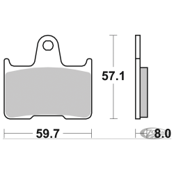 SBS PLAQUETTES DE FREIN, ARRIERE