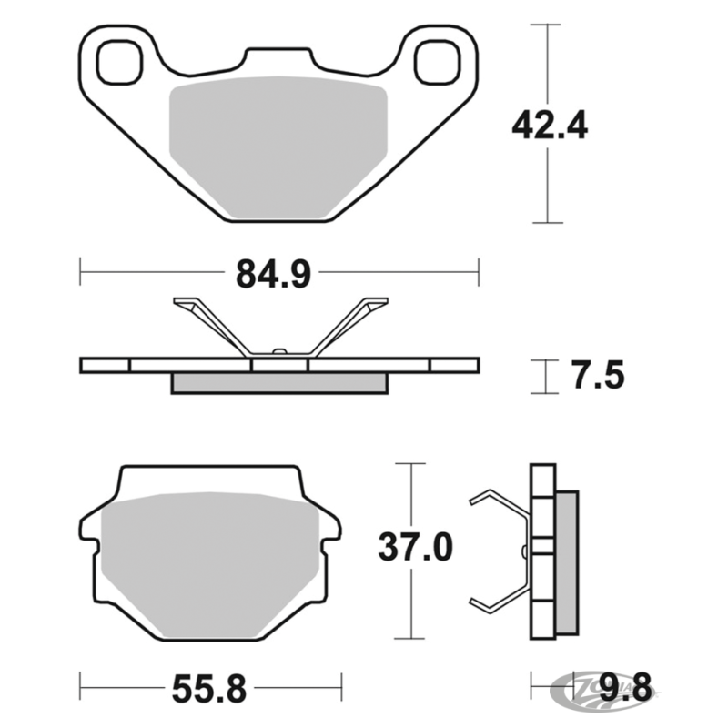 SBS PLAQUETTES DE FREIN, ARRIERE