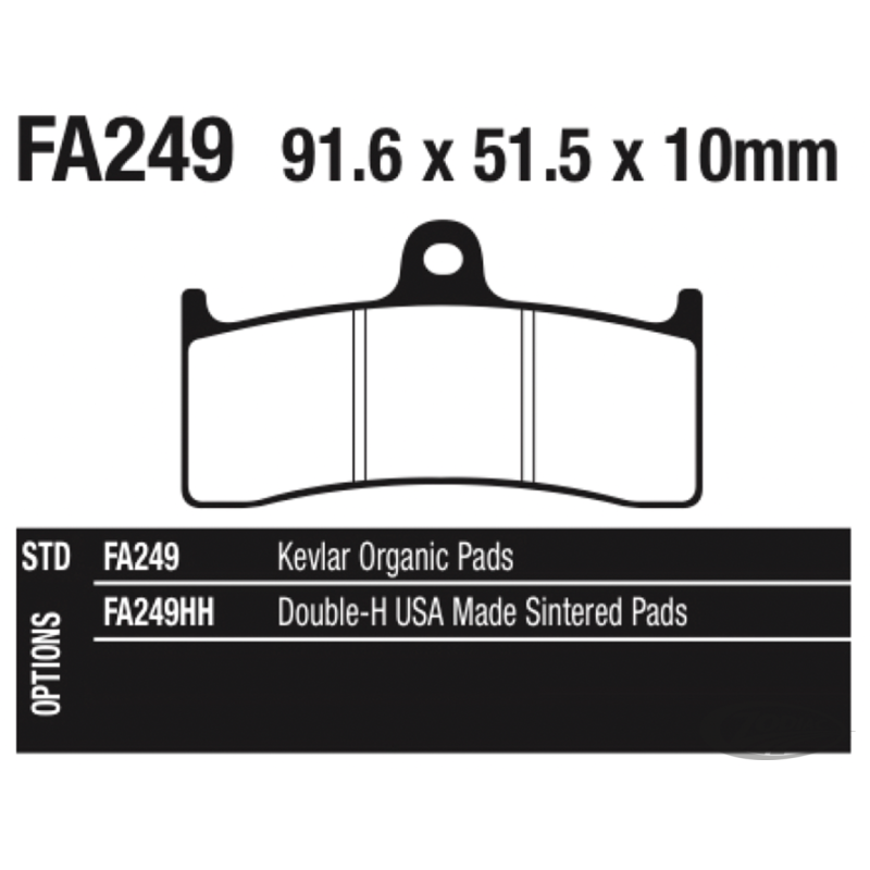 PLAQUETTES DE FREIN POUR ETRIER AFTER MARKET