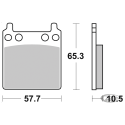 PLAQUETTES DE FREIN POUR ETRIER AFTER MARKET