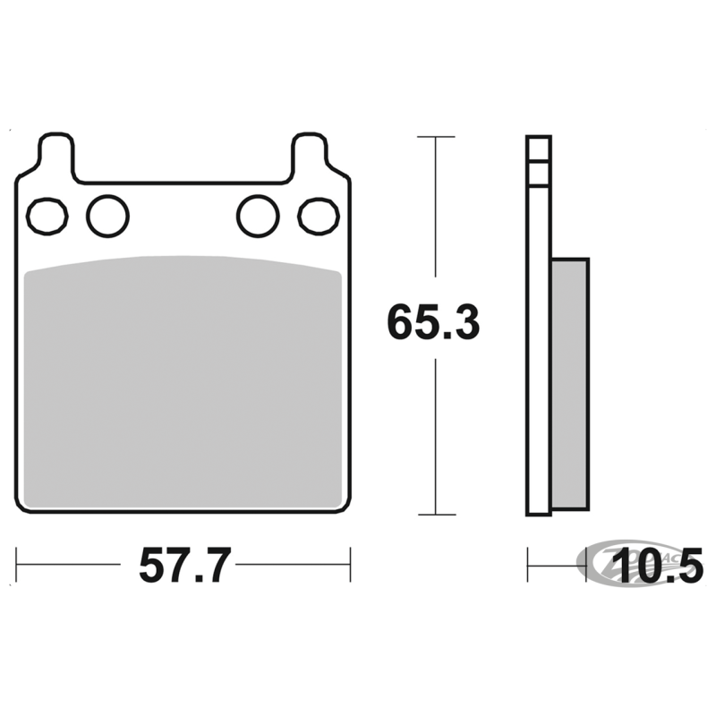 PLAQUETTES DE FREIN POUR ETRIER AFTER MARKET