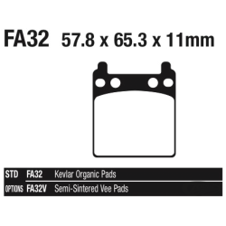 PLAQUETTES DE FREIN POUR ETRIER AFTER MARKET