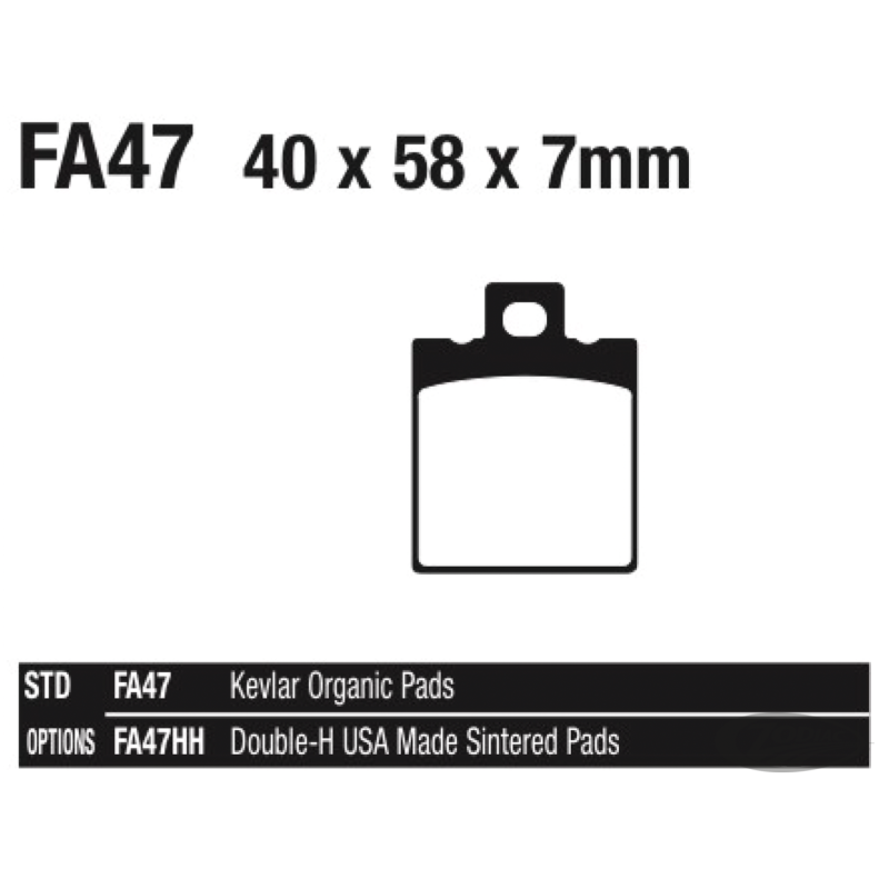 PLAQUETTES DE FREIN POUR ETRIER AFTER MARKET