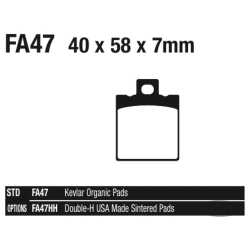 PLAQUETTES DE FREIN POUR ETRIER AFTER MARKET