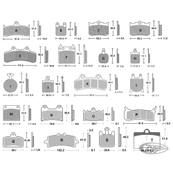PLAQUETTES DE FREIN POUR ETRIER AFTER MARKET