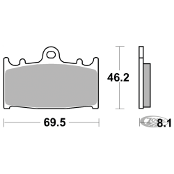 PLAQUETTES DE FREIN POUR ETRIER AFTER MARKET
