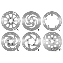 DISQUES UNE PARTIE SBS INOX