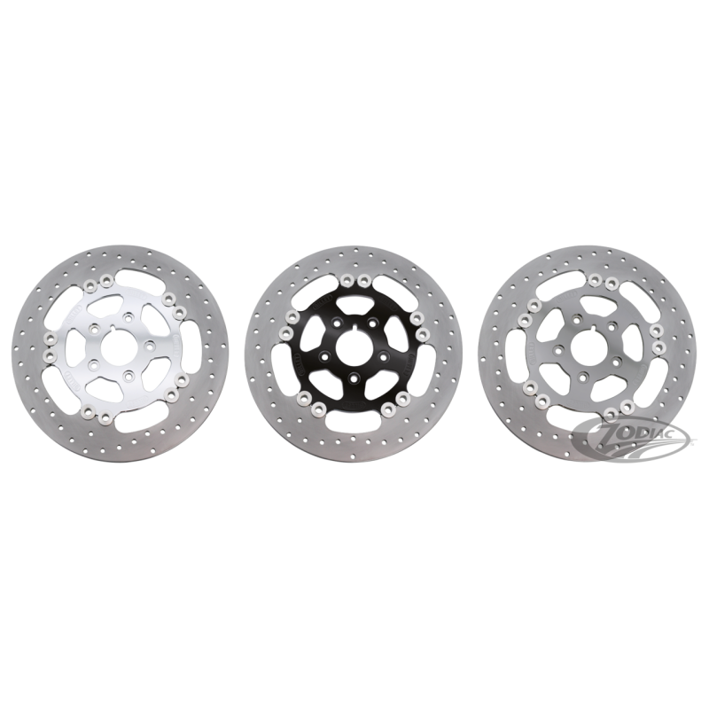 DISQUES DE FREIN FLOTTANTS HARRISON EN FONTE DUCTILE INOXYDABLE ET FRETTE EN ALUMINIUM