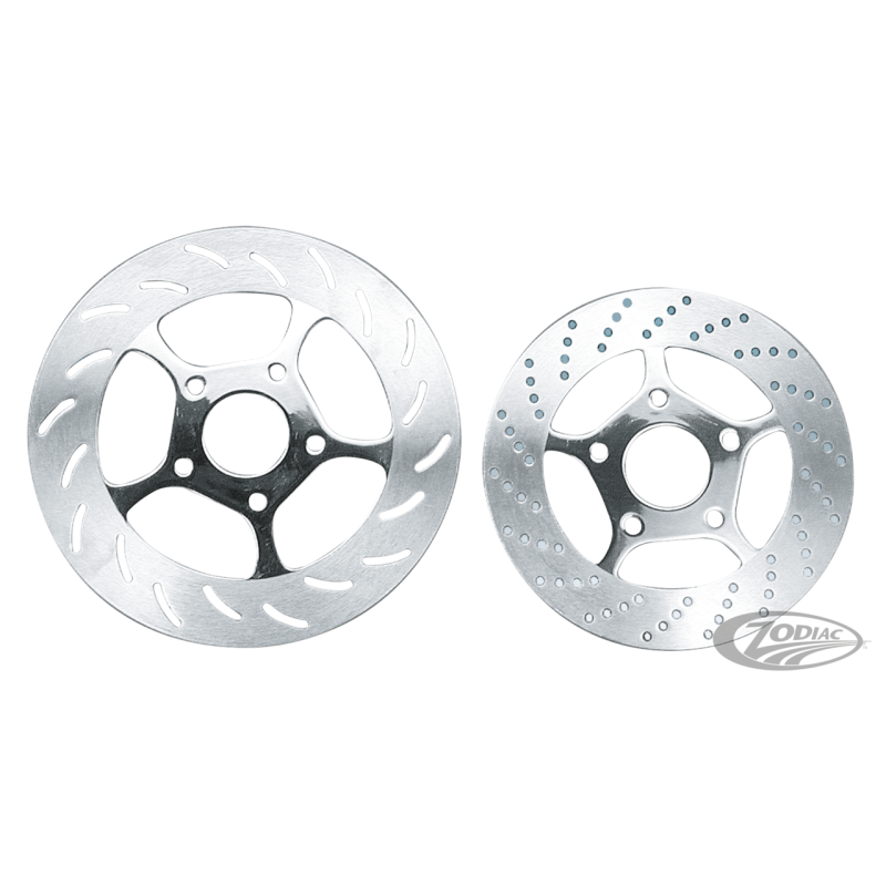 DISQUES DE FREIN CHROME TOLLE 5 BRANCHES