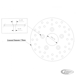 DISQUES AVANT CUSTOM EN INOX PAR KUSTOM TECH