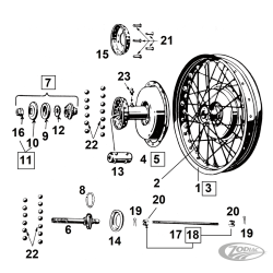 PIECES DE ET DE MOYEUX POUR 45CI SOLO