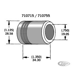 ENTRETOISES POUR AXES ET ROUES