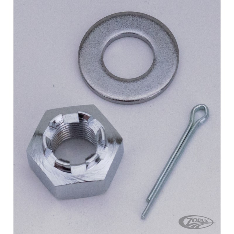 AXES DE ROUES AVANT ET ARRIERE CHROMES