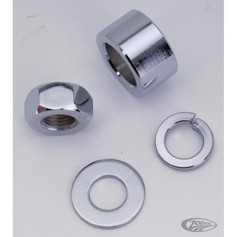 AXES DE ROUES AVANT ET ARRIERE CHROMES