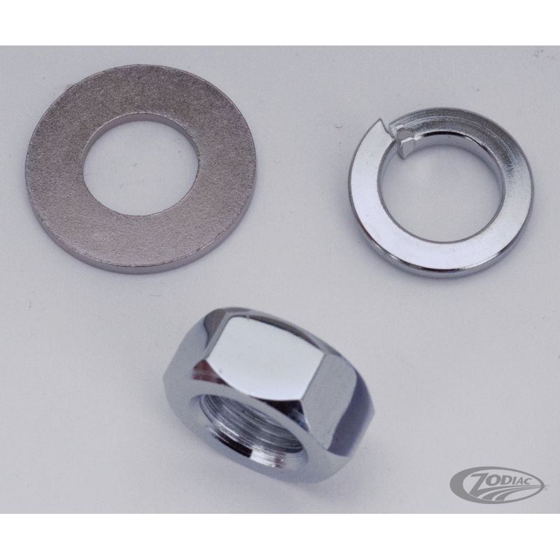 AXES DE ROUES AVANT ET ARRIERE CHROMES