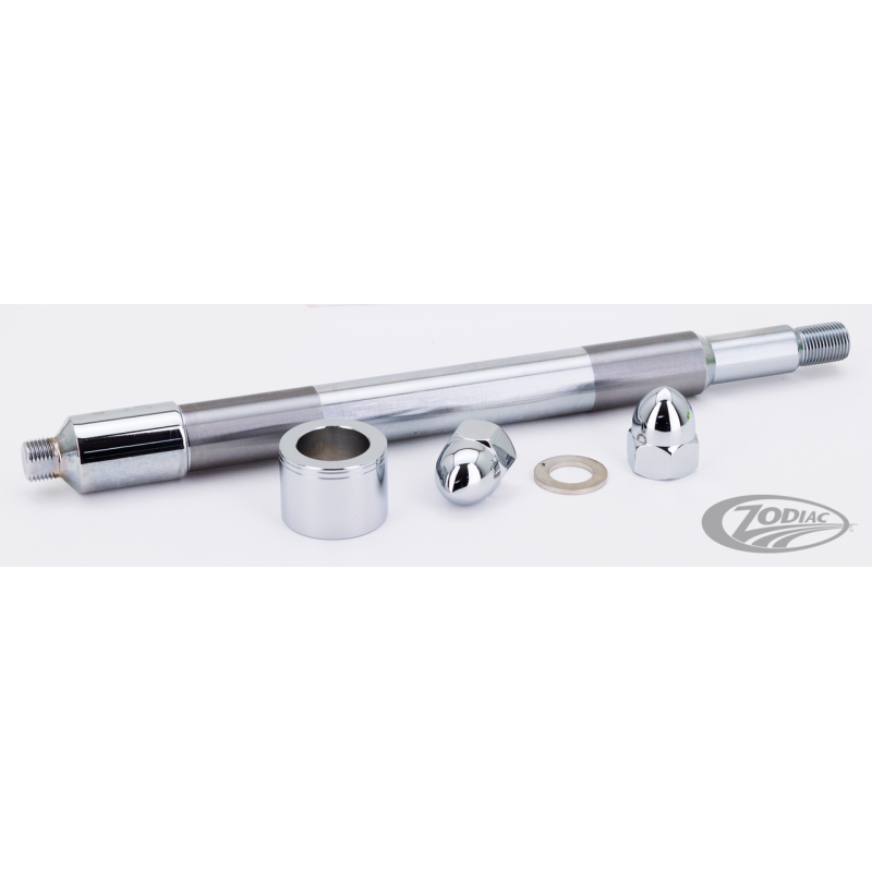 AXES DE ROUES AVANT ET ARRIERE CHROMES