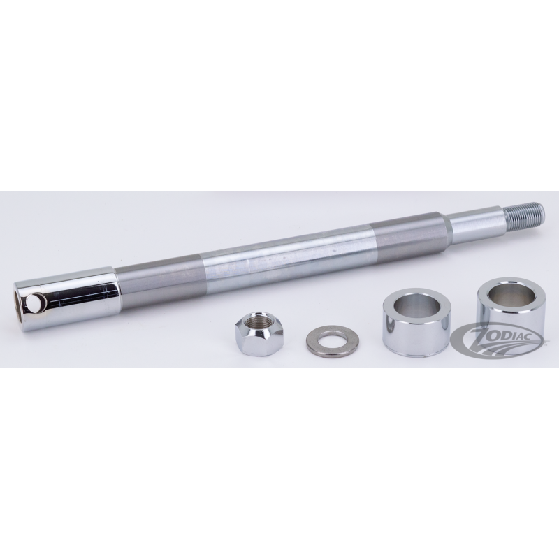 AXES DE ROUES AVANT ET ARRIERE CHROMES