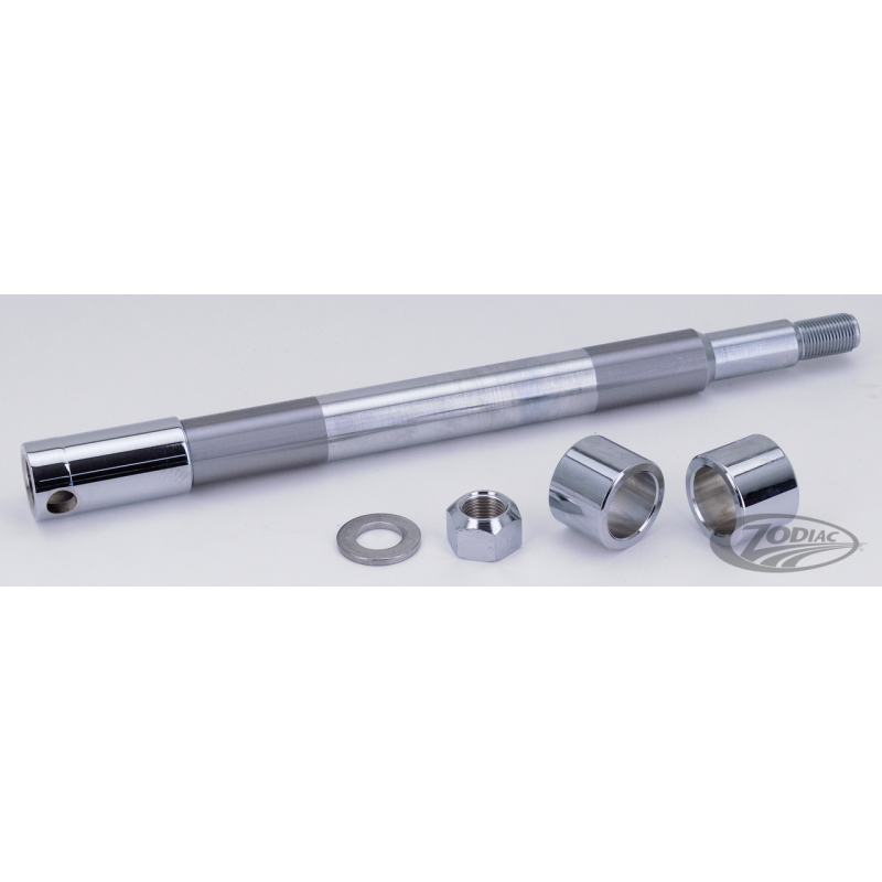 AXES DE ROUES AVANT ET ARRIERE CHROMES