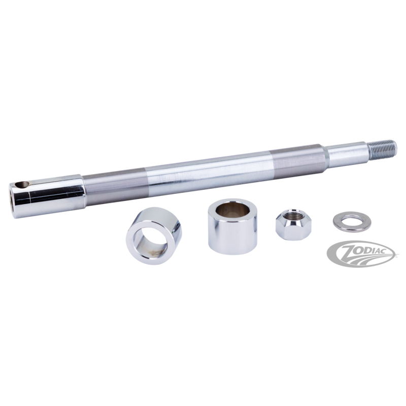 AXES DE ROUES AVANT ET ARRIERE CHROMES