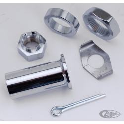 AXES DE ROUES AVANT ET ARRIERE CHROMES