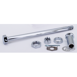 AXES DE ROUES AVANT ET ARRIERE CHROMES